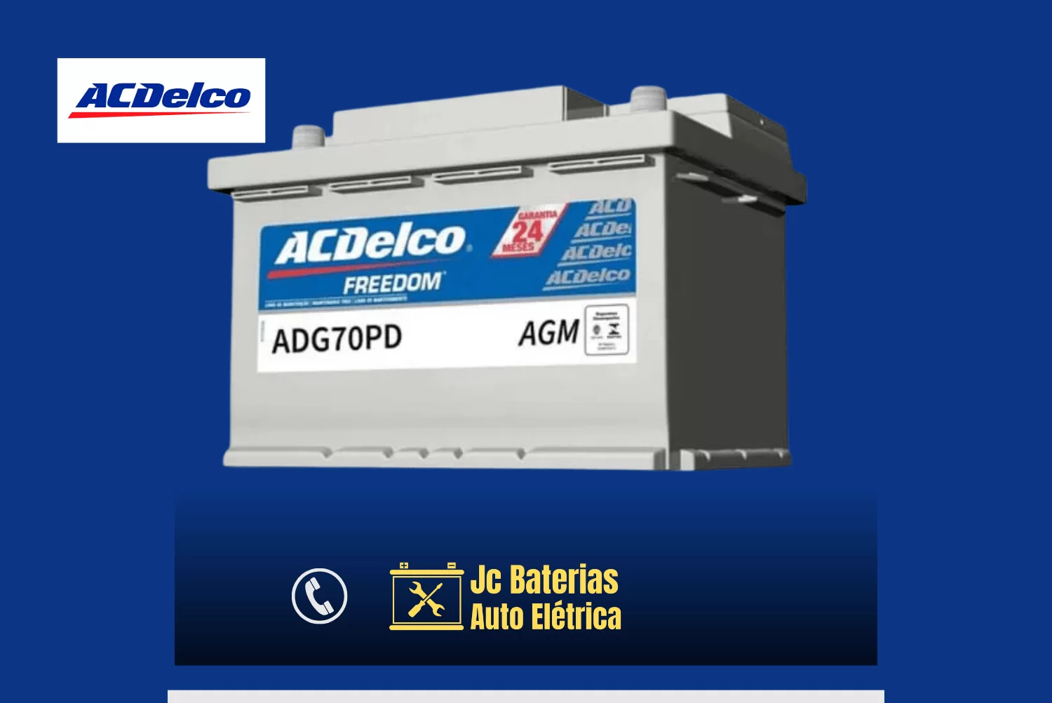 Bateria ACDelco em BH JC Baterias Automotivas