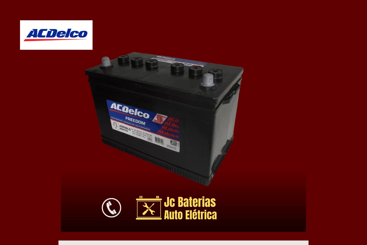 Os Melhores Preços de Baterias ACDelco 90 Amperes em BH